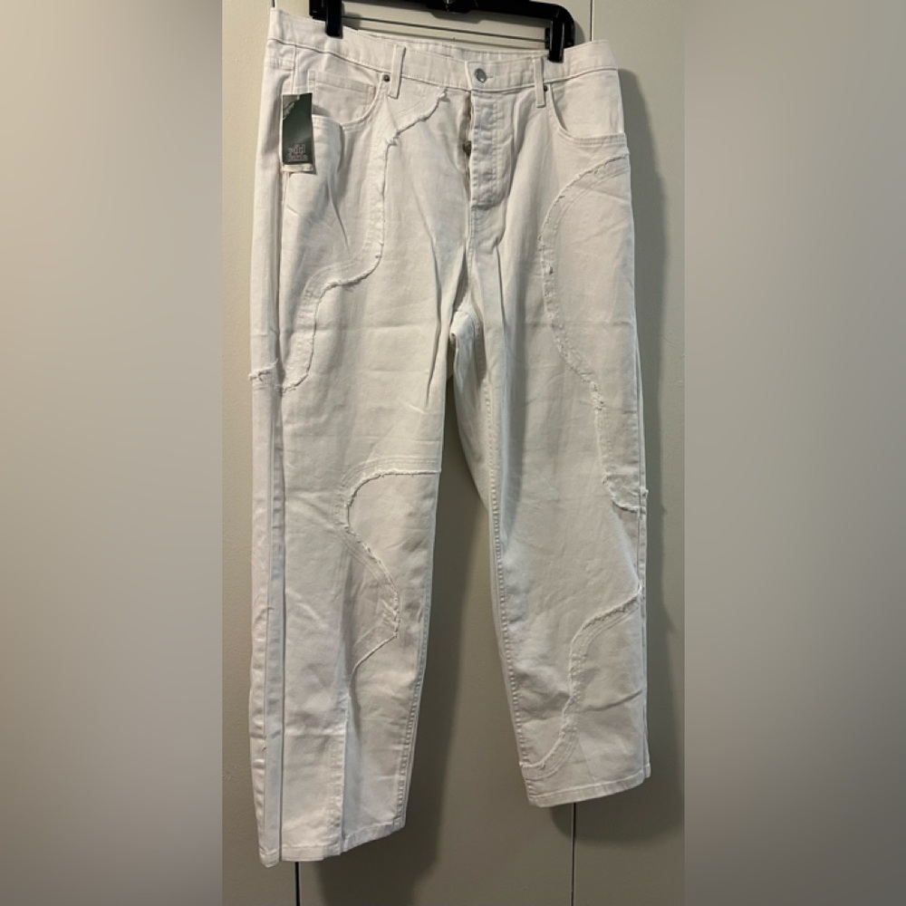 🆕 Wild Fable Women Relaxed White Jeans Casual Fit (Size 17)